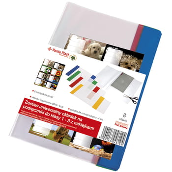 Universelles Abdeckungsset für Klasse 1-3 x 8 Stück + Aufkleber 8 Stück