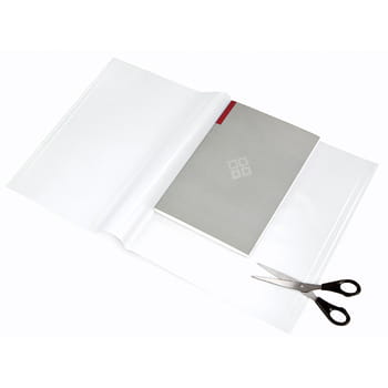 Notizbuch-/Buchhüllen A4 selbstklebend x 10 Stück.