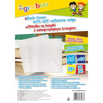 Bucheinband mit Selbstklebekante A4 10Stk. Gimbo