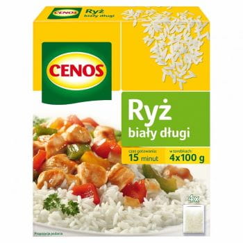 Langer weißer Reis 4x100 g Cenos