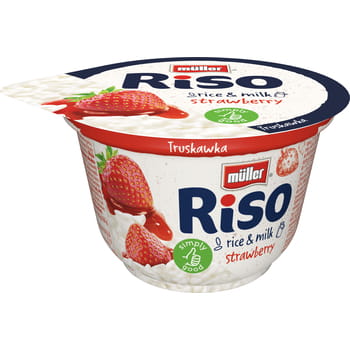 Riso-Reis-Dessert mit Erdbeeren Müller 200g