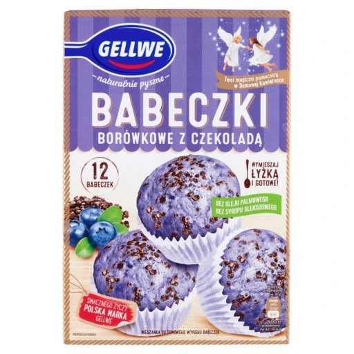 Blaubeer-Cupcakes mit Schokolade Gellwe 290g