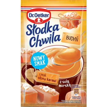 Gesalzener Karamellpudding mit Meersalz Dr. Oetker Sweet Moment 43g