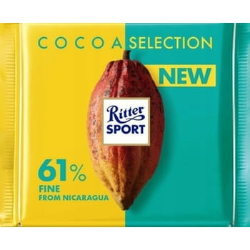 Bitterschokolade mit Kakao 61% Nicaragua Ritter Sport 100g