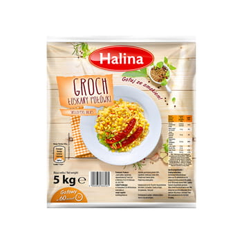 Geschälte Erbsen Halina halbiert 5kg