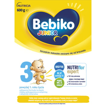 Bebiko Junior 3 NUTRIflor Expertenmilch für Kinder ab 1 Jahr 600g