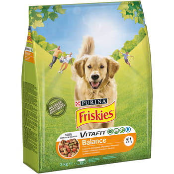 Friskies Balance Hundefutter mit Huhn und Gemüse, 3 kg