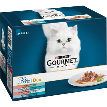 Katzenfutter Gourmet Perle Fisch Duo 12x85g