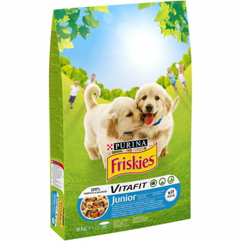 Junior-Hundefutter mit Huhn und Gemüse Friskies 8 kg