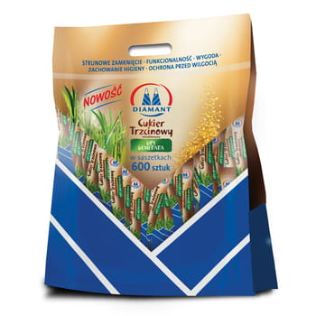 Rohrzucker Diamant Beutel 3kg (600x5g)