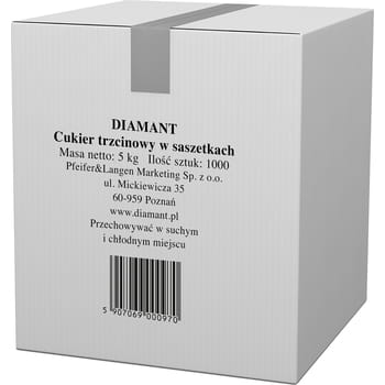 Rohrzucker Diamant Beutel 5kg (1000x5g)