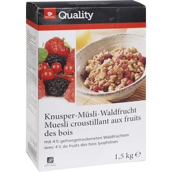 Knuspriges Müsli mit Waldfrüchten TGQ 1,5 kg
