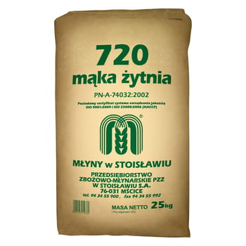 Roggenmehl Typ 720 Młyny Stoisław 25 kg