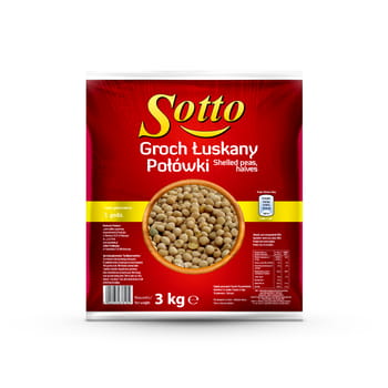 Geschälte Erbsen Sotto halbiert 3kg