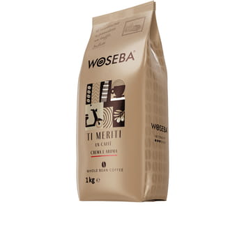 Geröstete Kaffeebohnen Ti Meriti Un Caffe Crema e Aroma Woseba 1kg