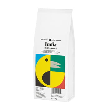 Kaffeebohnen 100 % Robusta Kiwi Garden India 1 kg