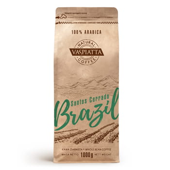 Kaffee Natural Brazil Santos Cerriado Vaspiatta 1kg