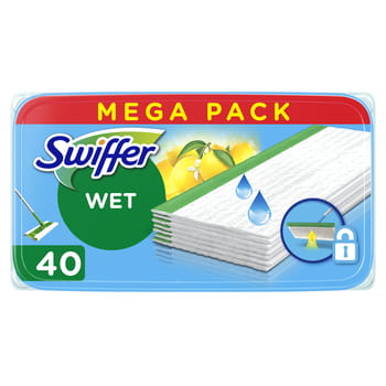 Nasse Bodentücher Mega Pack Swiffer Wet 40Stk.