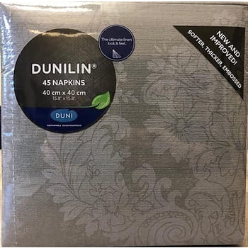 Dunilin Servietten 40x40cm Königsgrau Duni 45 Stk.