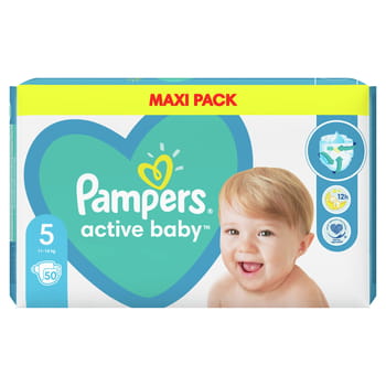 Pampers Active Babywindeln Größe 5 50St.