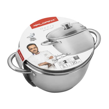 Henry Florina Edelstahl-Induktionstopf 20 cm 3,1 l