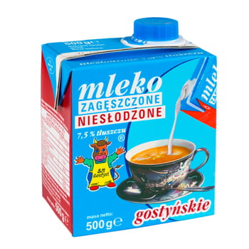 Ungesüßte Kondensmilch 7,5 % Gostyńskie 12x500g