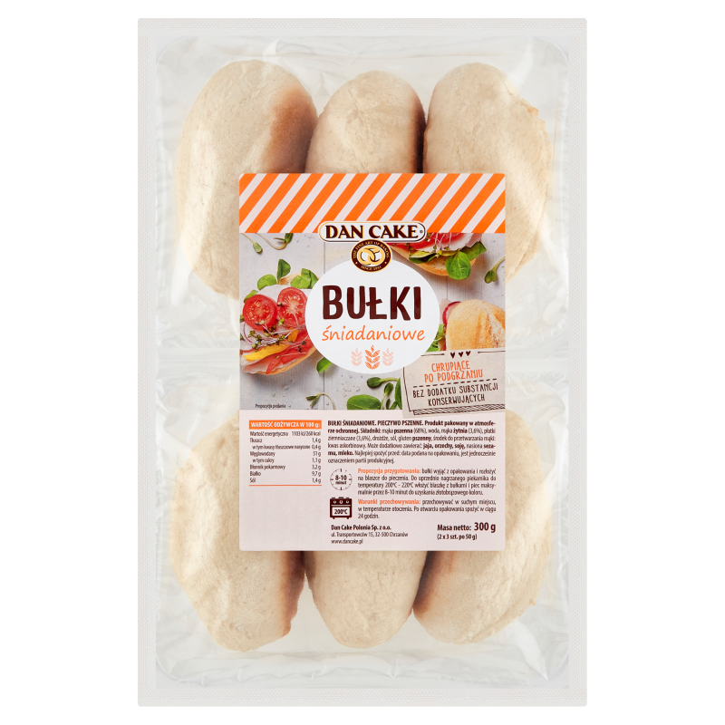 Frühstücksbrötchen zum Backen von Dan Cake 300g