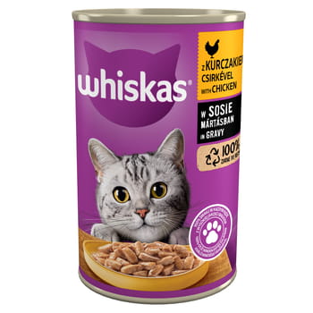 Nassfutter für Katzen, Huhn in Whiskas-Sauce, 400 g