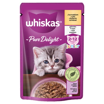 Whiskas Junior Pure Delight Hühnergeleebeutel 85g
