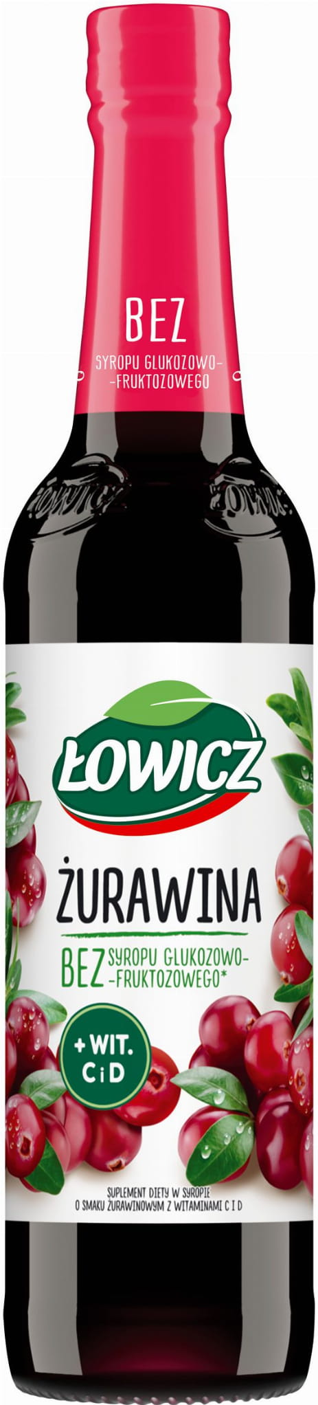 Himbeersirup mit Preiselbeeren Łowicz 6x400ml