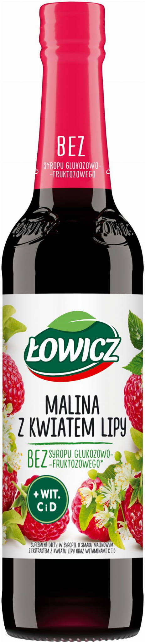 Himbeersirup mit Lindenblütenextrakt Łowicz 6x400ml