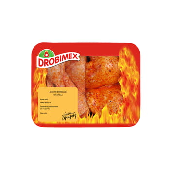 Drobimex Hähnchenschenkel und Keule in Barbecue-Marinade, ca. 1,2 kg