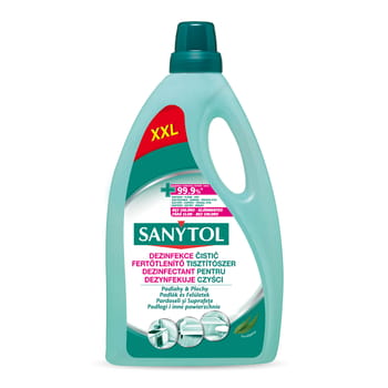 Universelle Flüssigkeit zur Reinigung und Desinfektion von Böden und anderen Oberflächen mit dem Duft von Eukalyptus Sanytol 5l