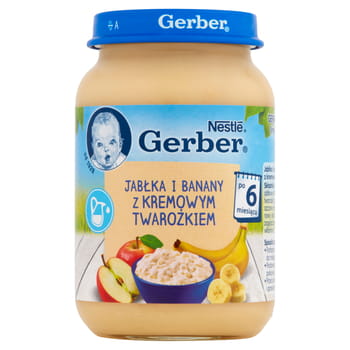 Dessertäpfel und Bananen mit Frischkäse nach 6 Monaten Gerber 190g