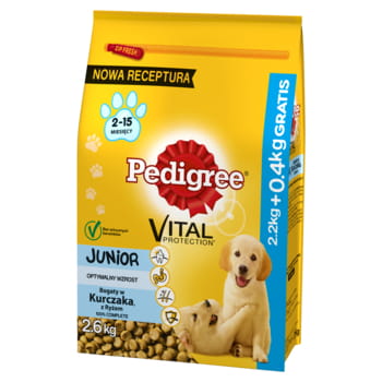 Juniorfutter für mittelgroße Rassen, 2,2 kg + 400 g