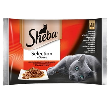 Sheba Selection Nassfutter in saftiger Geschmackssauce 4x85g