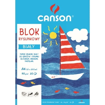 Weißer Zeichenblock A4 Canson