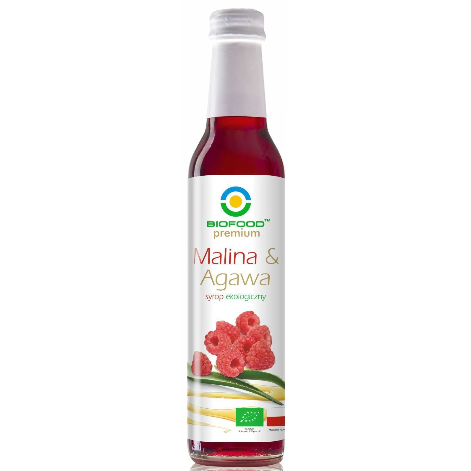 Himbeersirup mit Agave BIO 250 ml - BIO FOOD | Biolaboratorium