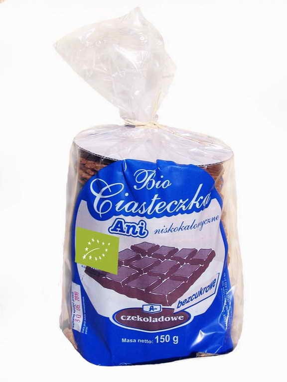 Zuckerfreie Schokoladenkekse BIO 150 g ANIA BIO