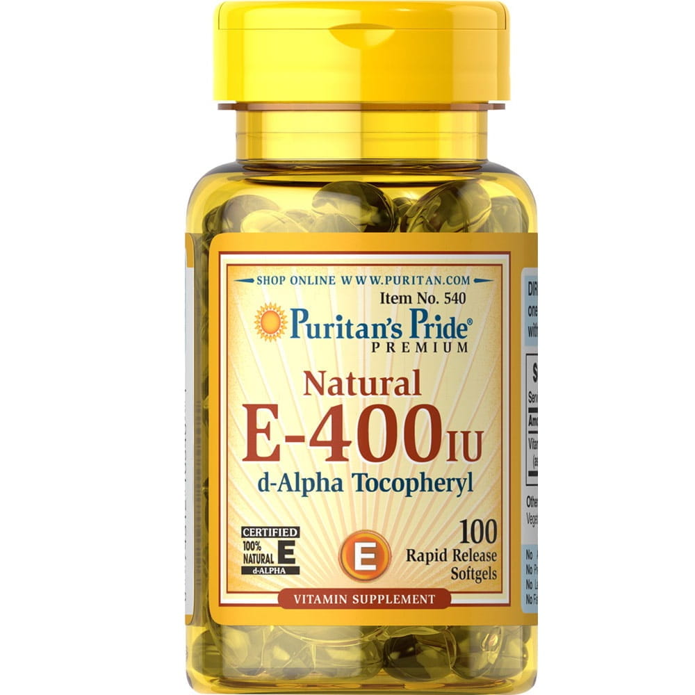 Vitamin E 400 IE natürlich 100 Kapseln PURITAN'S PRIDE