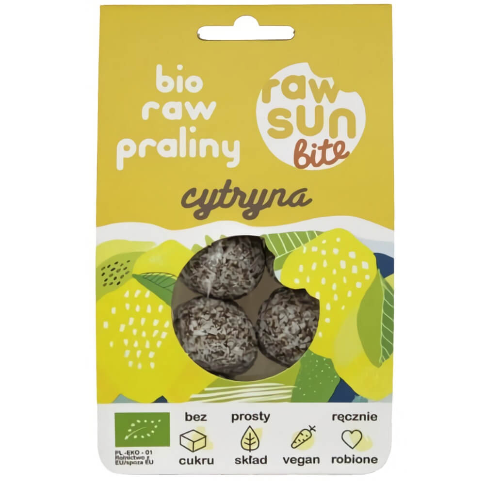 Zitronenpralinen BIO 105 g - RAW SUN BITE