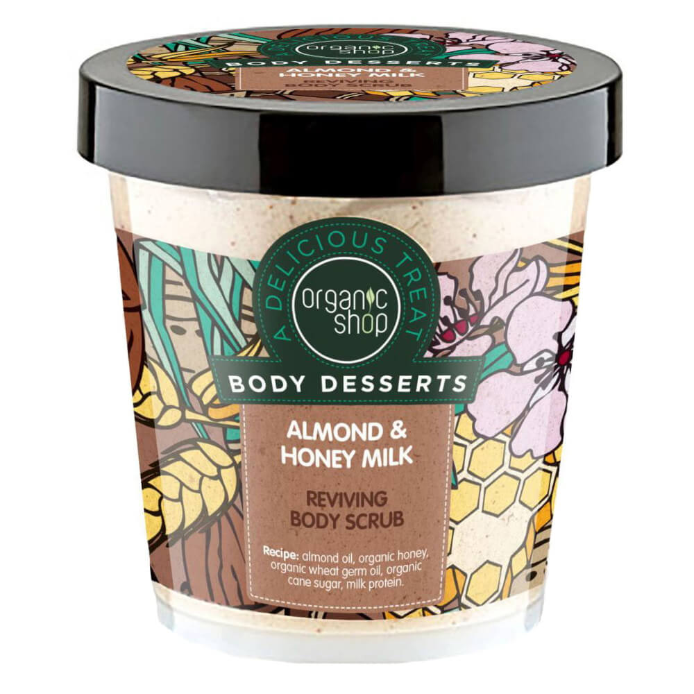 Mandel- und Honigmilch-Körperpeeling 450 ml - ORGANIC SHOP