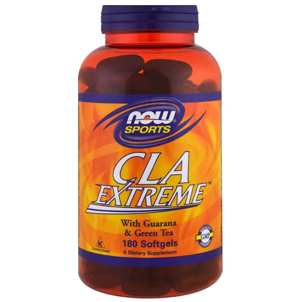 CLA Extreme mit Guarana 800 MG 180 Kapseln NOW FOODS