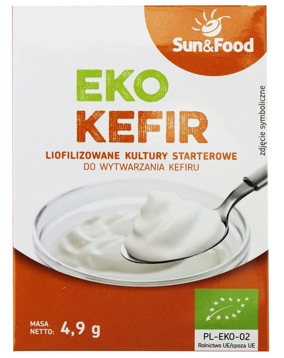 Lyophilisierte Starterkulturen für Kefir BIO 49 g - SUN & FOOD