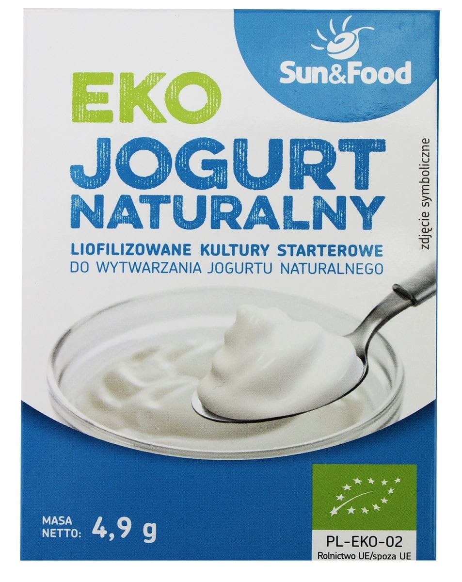 Gefriergetrocknete Starterkulturen für Joghurt BIO 49 g - SUN & FOOD