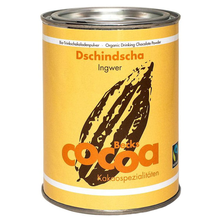 Fairtrade glutenfreies Ingwer-Schokoladenpulver BIO 250 g - BECKS COCOA