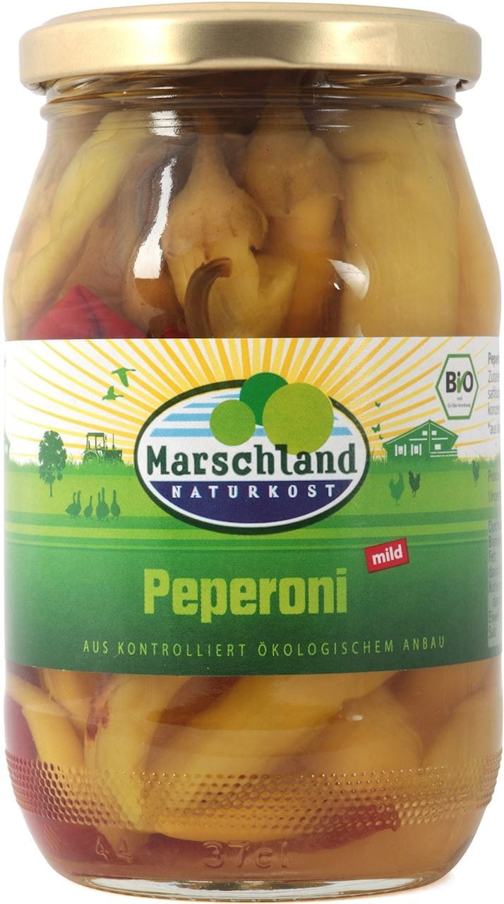 Peperoni in Salzlake BIO 320 g (150 g) - MARSCHLAND NATURKOST