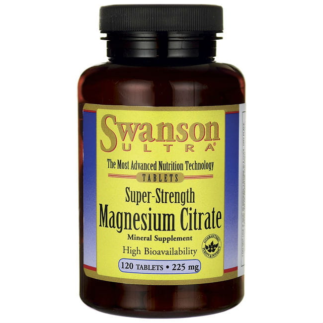 Magnesiumcitrat 225 mg 120 Tabletten von SWANSON