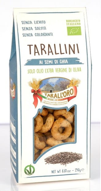 Tarallini Snacks mit Chiasamen BIO 250 g - PASTIFICIO TARALL 'ORO
