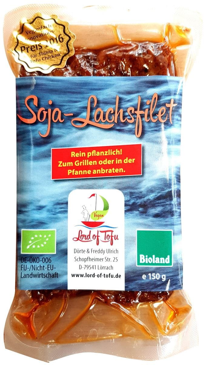 Veganer Lachs mit glutenfreiem Tofu BIO 150 g - LORD OF TOFU